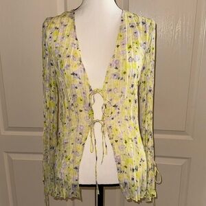 H&M Floral Blouse Cover-Up - Size Medium